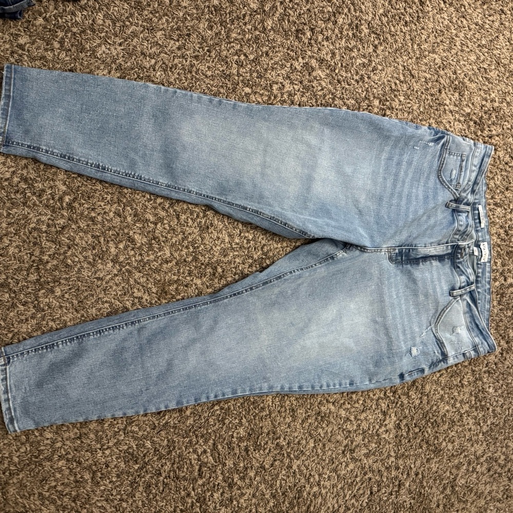 Ava & Viv Light Blue High-Rise Straight Jeans